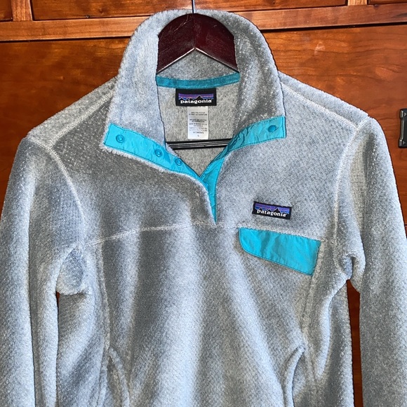 Patagonia Re-Tool Snap-T Soft Fleece Pullover Quarter Snap Pocket Sweater Jacket - Picture 2 of 11